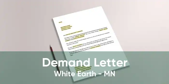 Demand Letter White Earth - MN