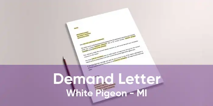 Demand Letter White Pigeon - MI