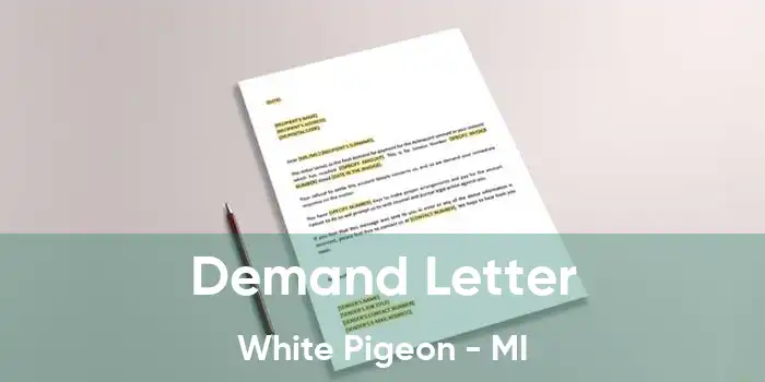 Demand Letter White Pigeon - MI