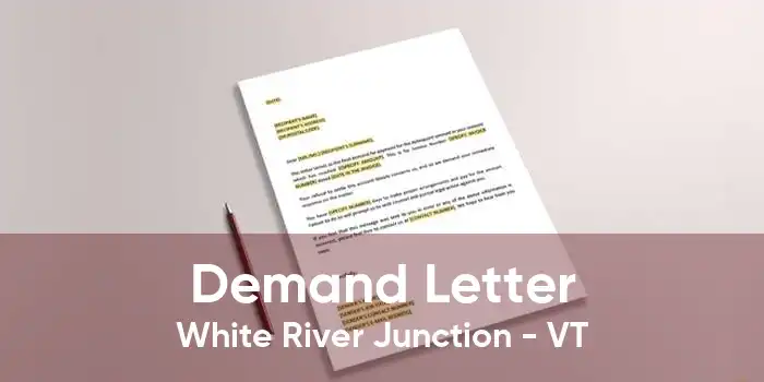 Demand Letter White River Junction - VT