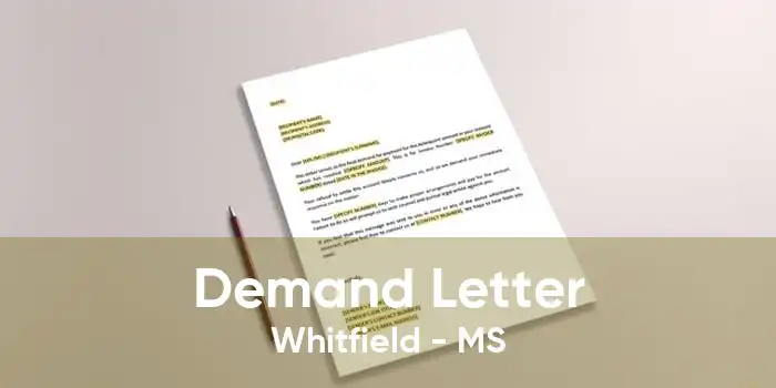Demand Letter Whitfield - MS