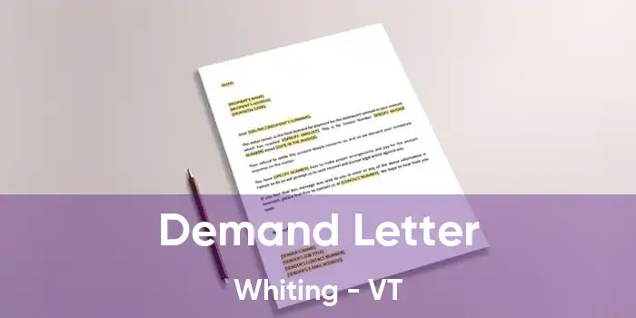 Demand Letter Whiting - VT