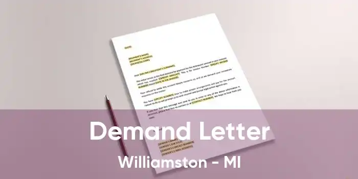  Demand Letter Williamston - MI