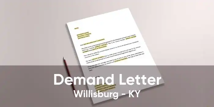 Demand Letter Willisburg - KY