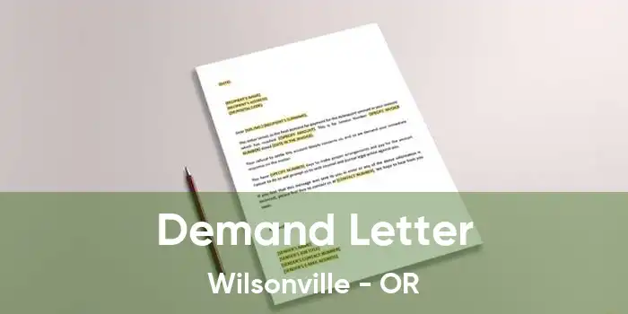 Demand Letter Wilsonville - OR