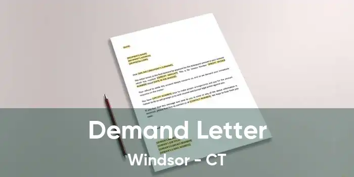 Demand Letter Windsor - CT