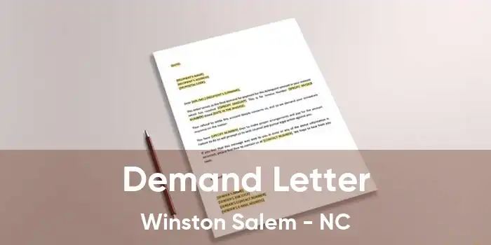 Demand Letter Winston Salem - NC