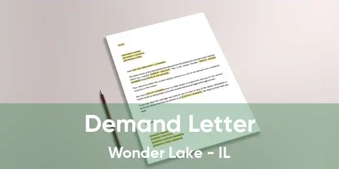 Demand Letter Wonder Lake - IL