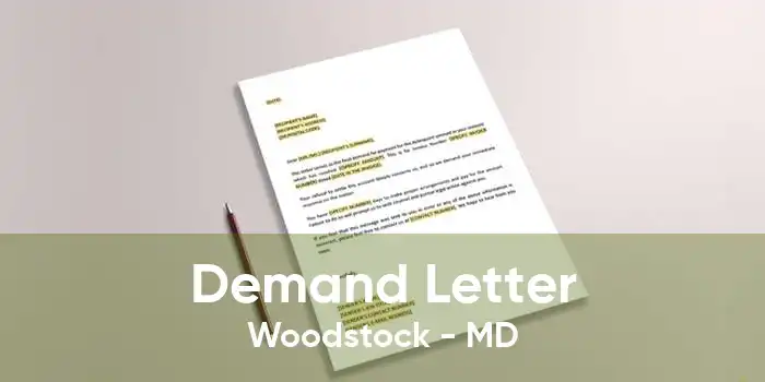 Demand Letter Woodstock - MD