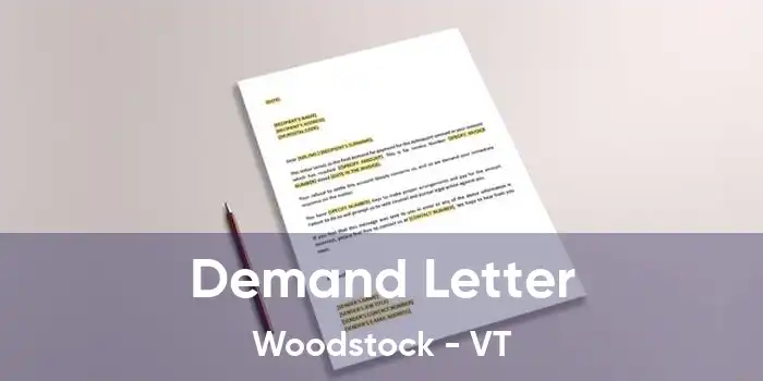 Demand Letter Woodstock - VT