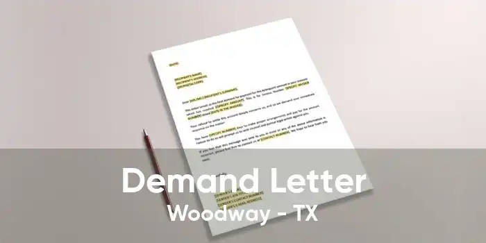 Demand Letter Woodway - TX