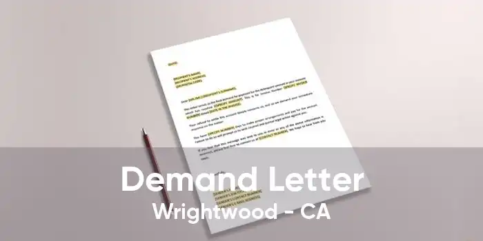Demand Letter Wrightwood - CA