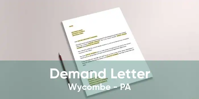 Demand Letter Wycombe - PA