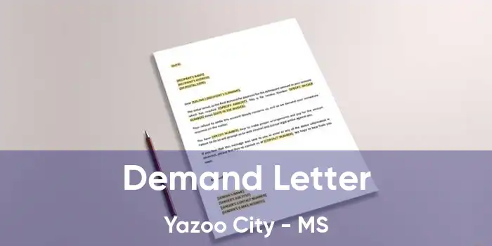 Demand Letter Yazoo City - MS