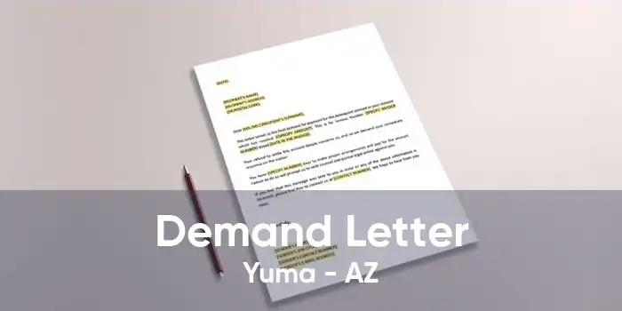 Demand Letter Yuma - AZ