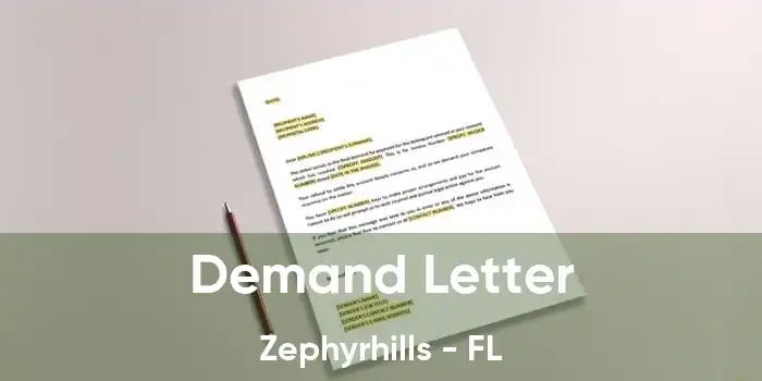 Demand Letter Zephyrhills - FL