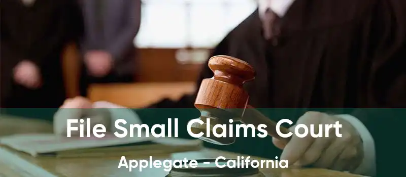 File Small Claims Court Applegate - California