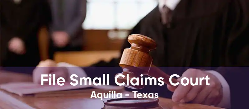 File Small Claims Court Aquilla - Texas