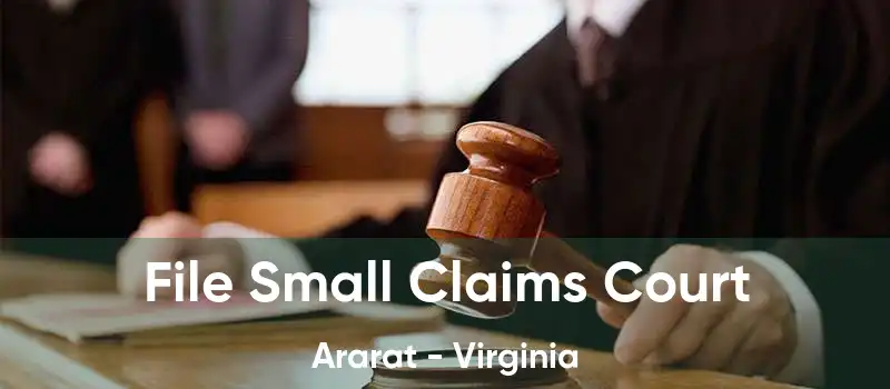 File Small Claims Court Ararat - Virginia