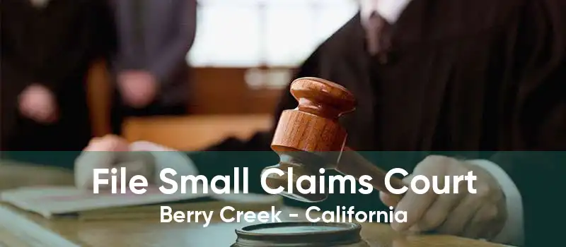 File Small Claims Court Berry Creek - California