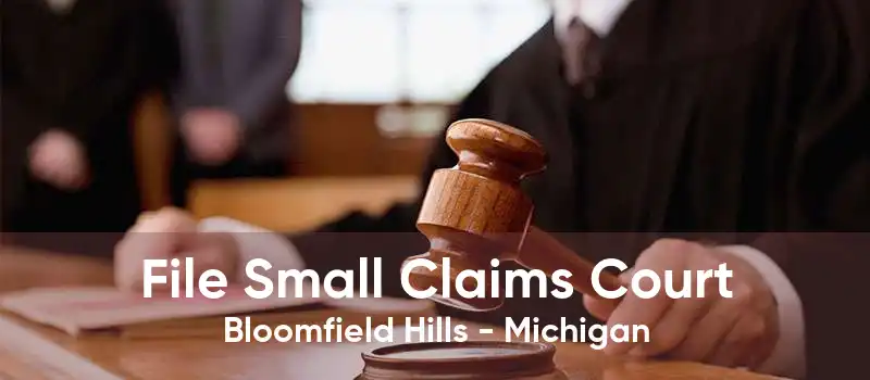 File Small Claims Court Bloomfield Hills - Michigan