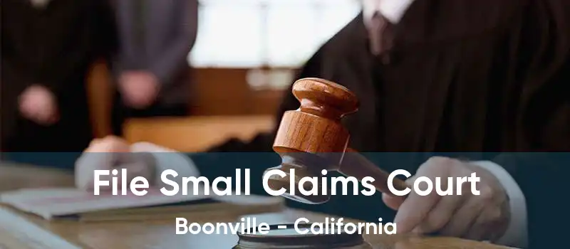 File Small Claims Court Boonville - California