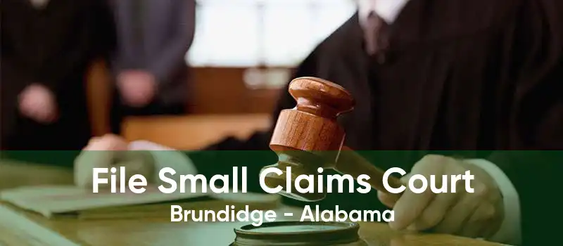 File Small Claims Court Brundidge - Alabama