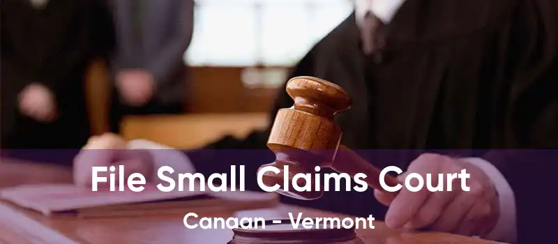 File Small Claims Court Canaan - Vermont