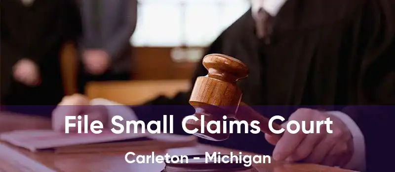 File Small Claims Court Carleton - Michigan