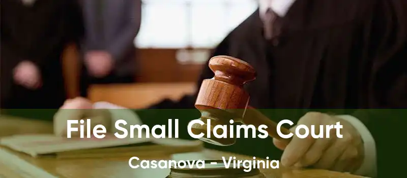 File Small Claims Court Casanova - Virginia