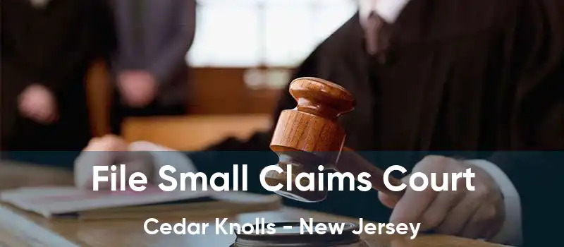 File Small Claims Court Cedar Knolls - New Jersey