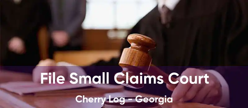 File Small Claims Court Cherry Log - Georgia