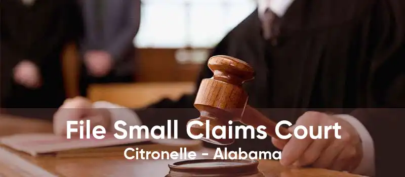 File Small Claims Court Citronelle - Alabama