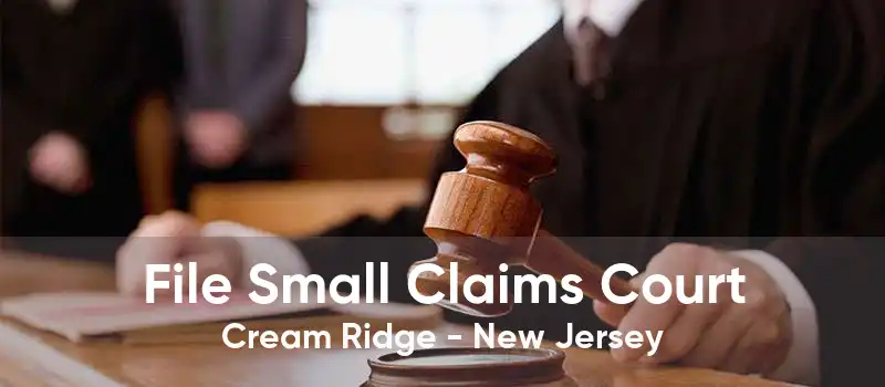File Small Claims Court Cream Ridge - New Jersey