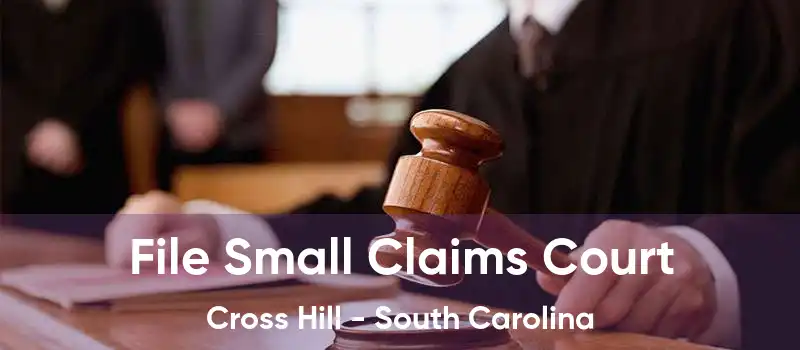 File Small Claims Court Cross Hill - South Carolina