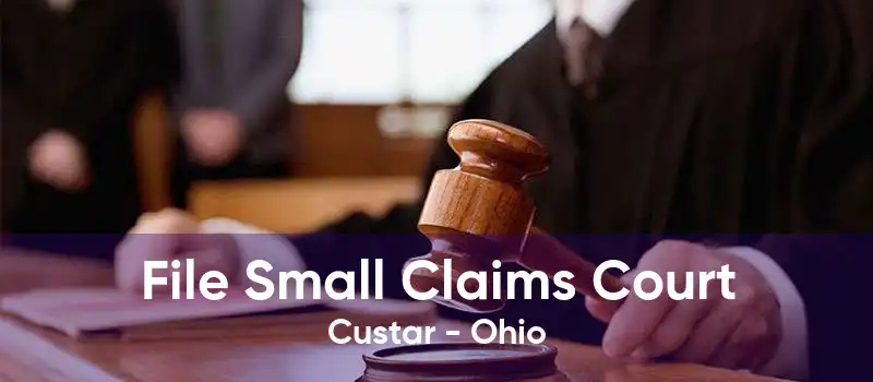 File Small Claims Court Custar - Ohio
