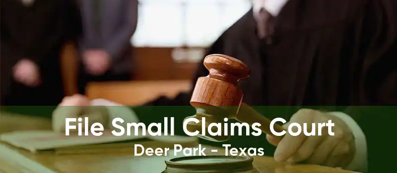 File Small Claims Court Deer Park - Texas