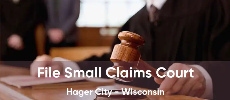 File Small Claims Court Hager City - Wisconsin