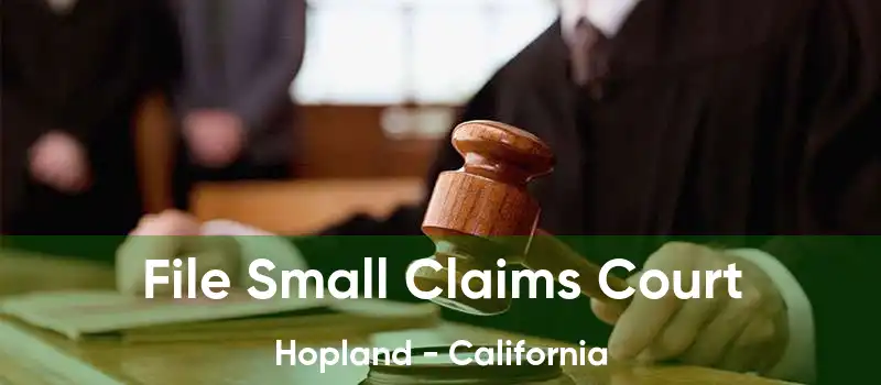 File Small Claims Court Hopland - California