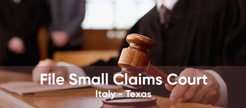 File Small Claims Court Italy - Texas
