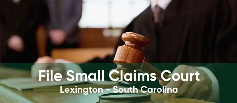 File Small Claims Court Lexington - South Carolina