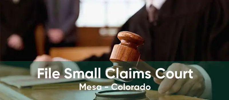 File Small Claims Court Mesa - Colorado