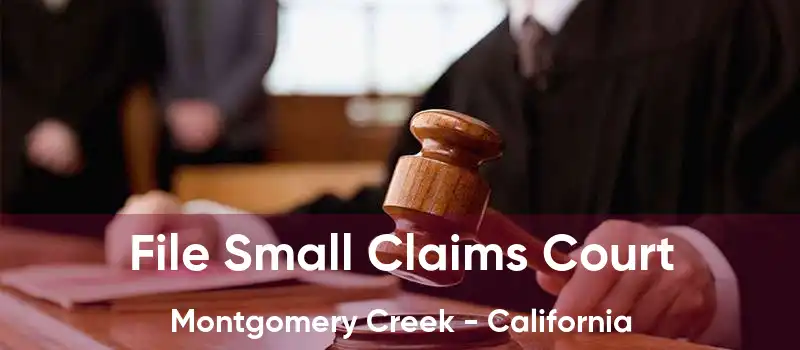 File Small Claims Court Montgomery Creek - California