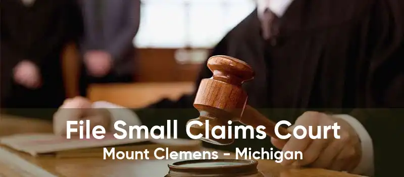 File Small Claims Court Mount Clemens - Michigan