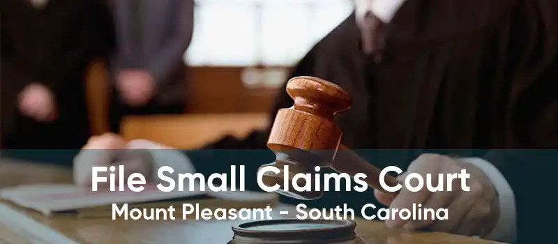 File Small Claims Court Mount Pleasant - South Carolina