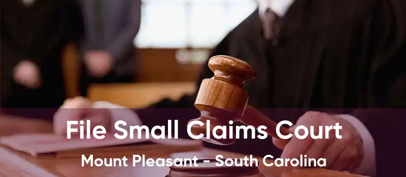 File Small Claims Court Mount Pleasant - South Carolina