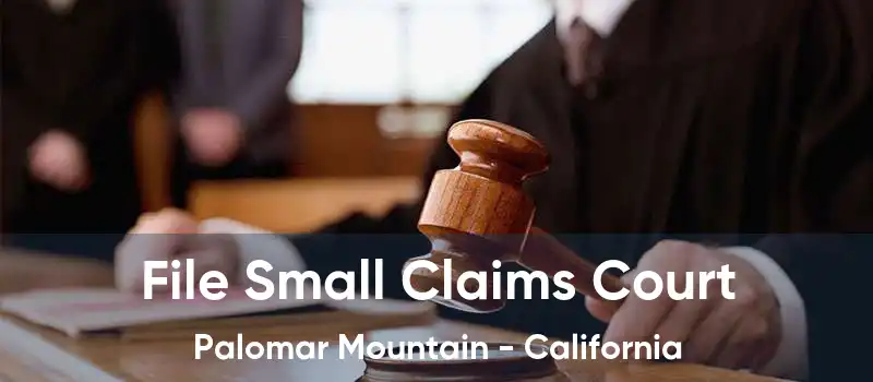 File Small Claims Court Palomar Mountain - California