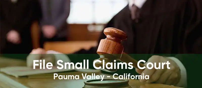 File Small Claims Court Pauma Valley - California