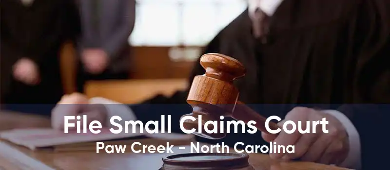 File Small Claims Court Paw Creek - North Carolina