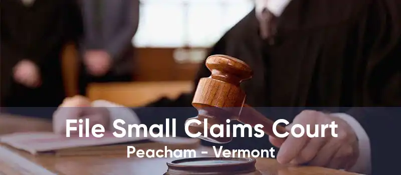 File Small Claims Court Peacham - Vermont